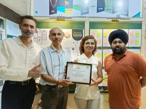 NSDC CAC Award Certificate to Chandigarh Design School