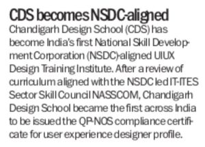 Chandigarh Design School becomes India’s first NSDC aligned UIUX Design Training Institute